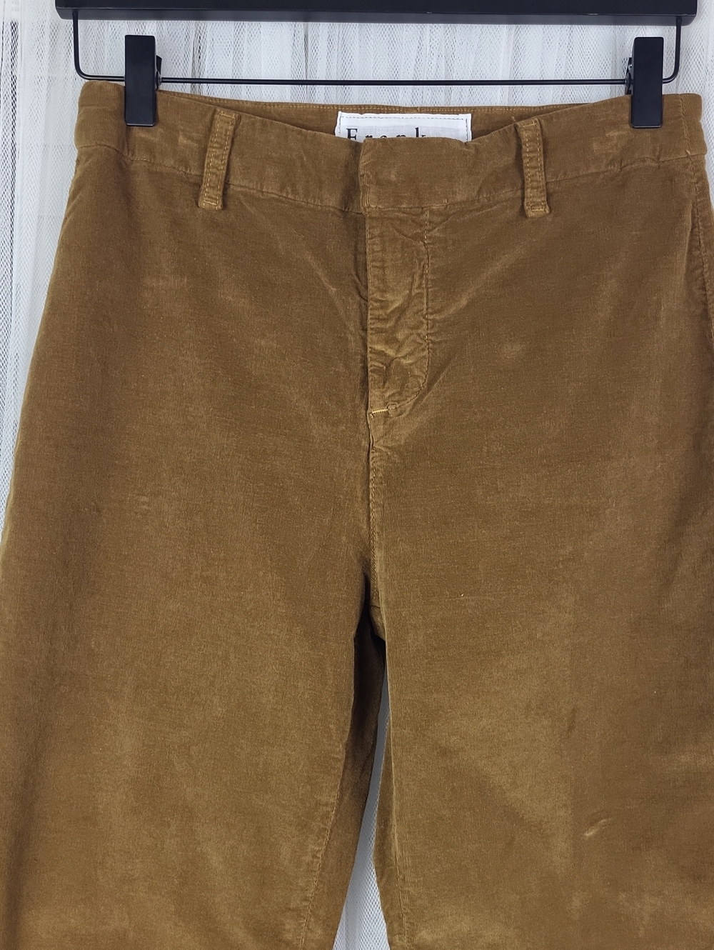 Frank & Eileen Pants Kinsale in Chestnut Brown Corduroy. Size 6 - Picture 3 of 11